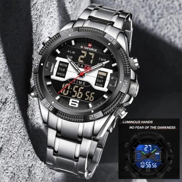 Naviforce dual display men's watch