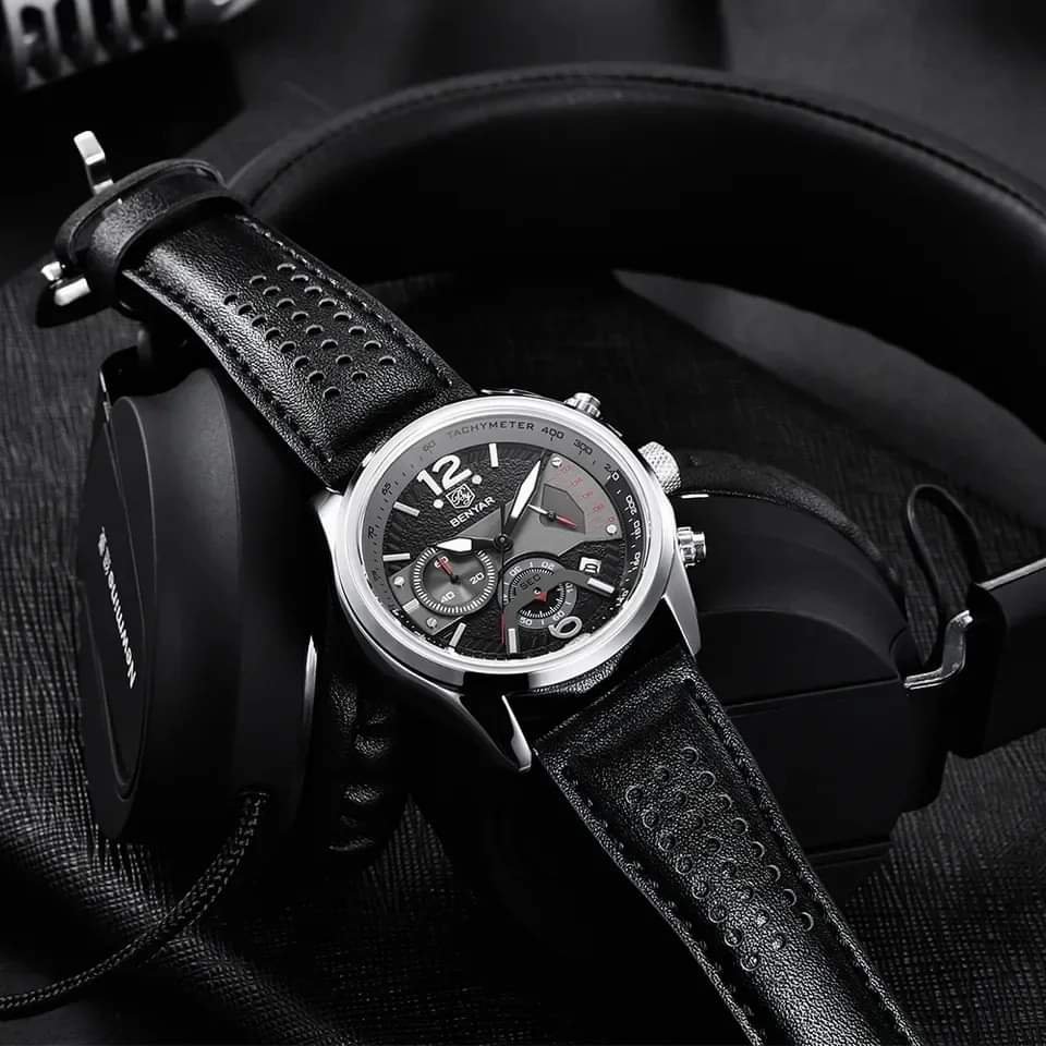 Alternative view of Benyar classic black men's watch