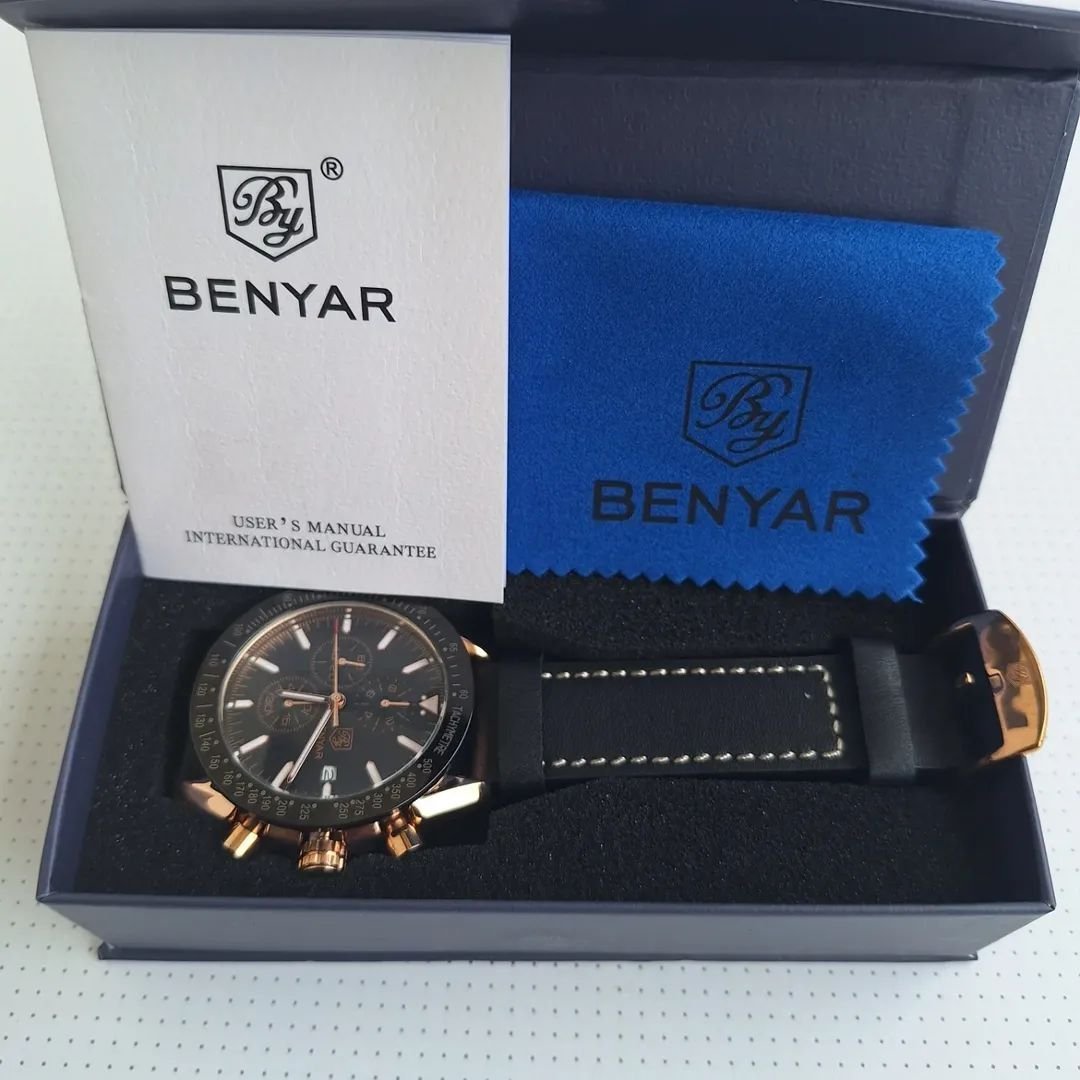 Alternative view of BENYAR Classic black men's watch