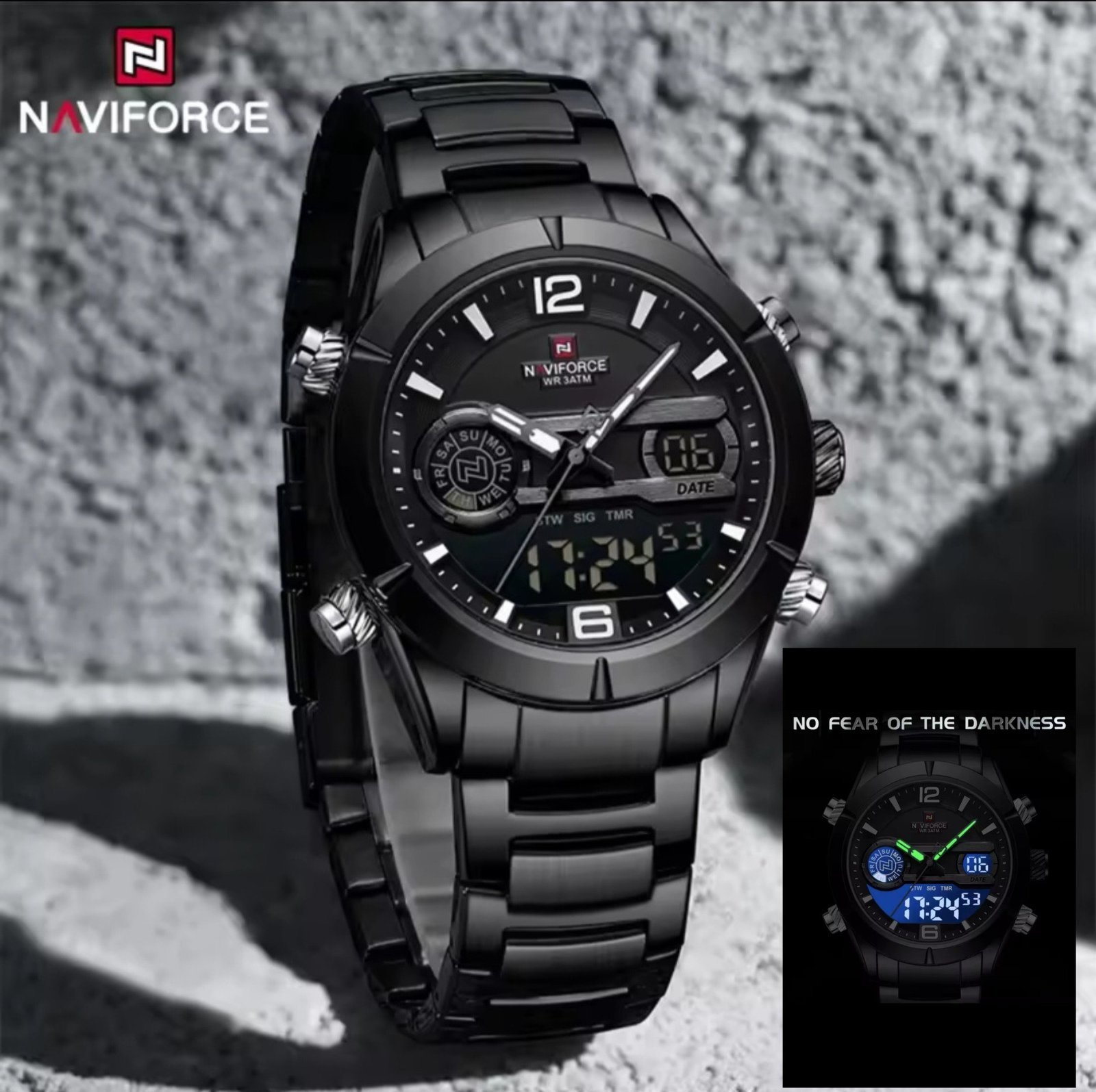 Naviforce Dual display men's watch