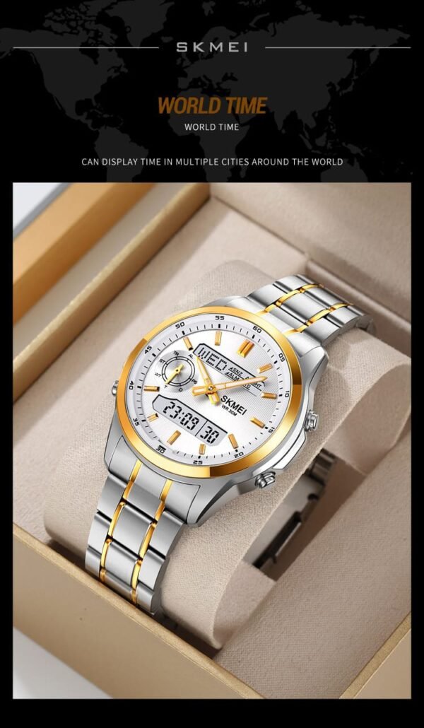 Skmei  men's watch dual display - Image 2