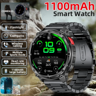 Classic men's smart watch-Black